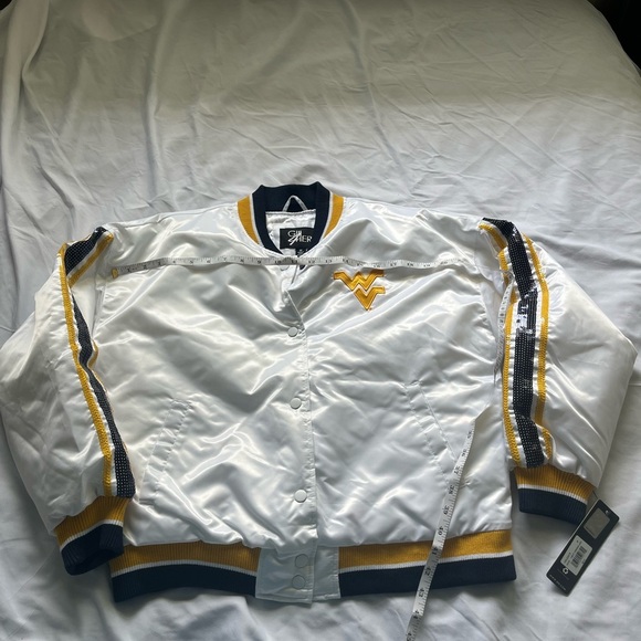 White and Yellow Varsity Jacket - Picture 8 of 11